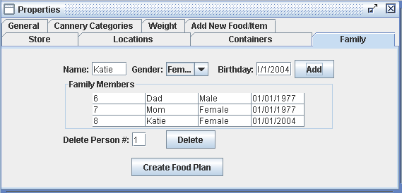 image of property window with family members added